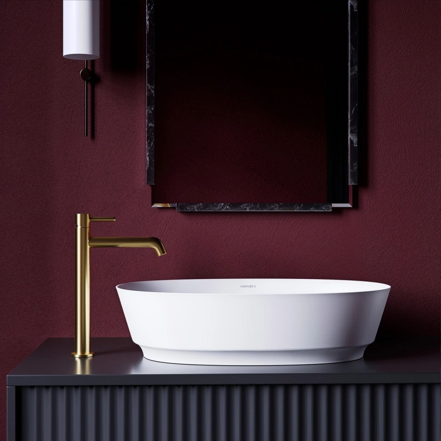 OMNIRES Y1212GLB - Robinet de lavabo Y 30,8 cm poli doré