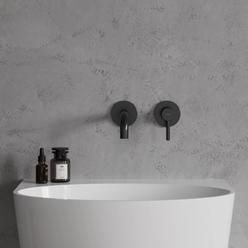 OMNIRES Y1215HLBL - Rubinetto lavabo per installazione incasso Y nero opaco