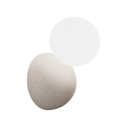 Ondaluce - Applique da parete ROCK 1xG9/7W/230V cemento/bianco