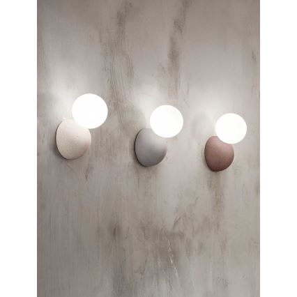 Ondaluce - Applique da parete ROCK 1xG9/7W/230V cemento/bianco