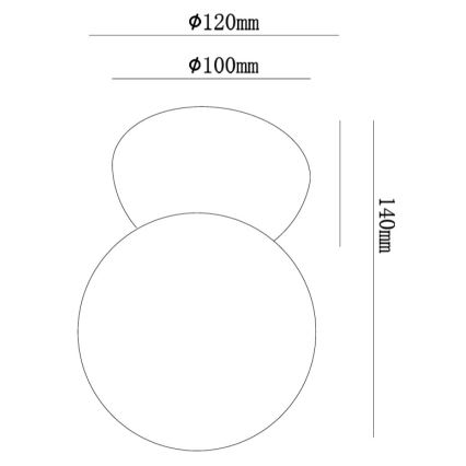 Ondaluce - Applique da parete ROCK 1xG9/7W/230V cemento/bianco