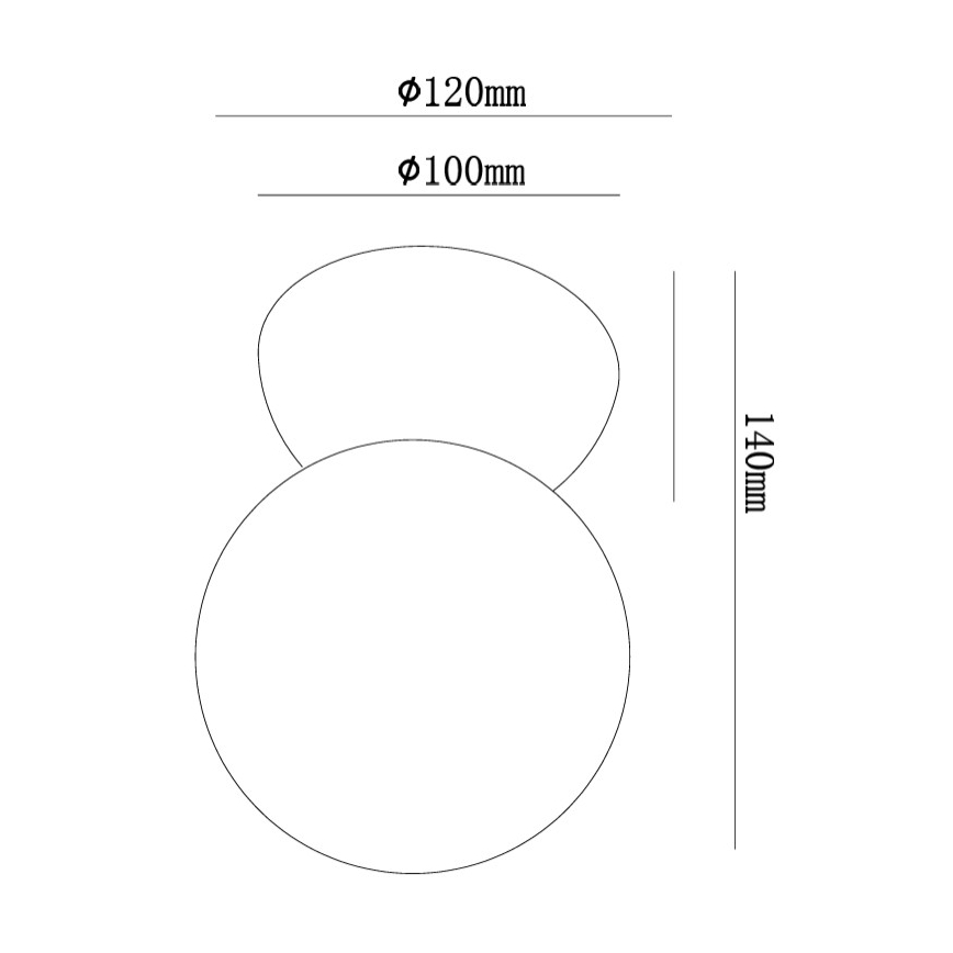 Ondaluce - Applique da parete ROCK 1xG9/7W/230V cemento/bianco