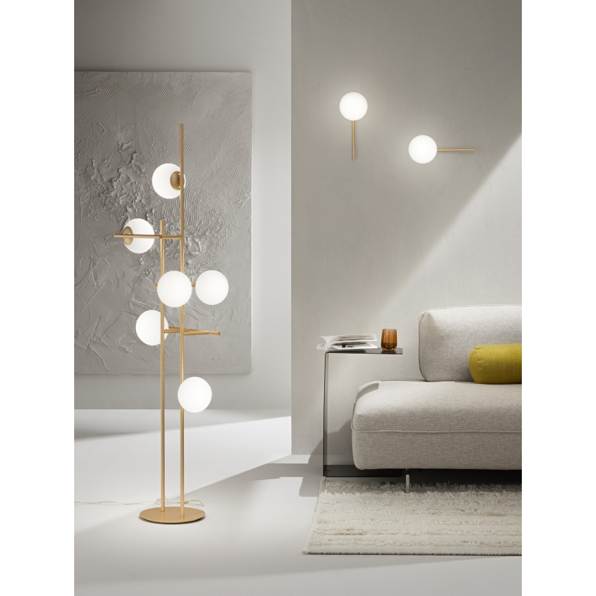 Ondaluce - Applique JEWEL 1xE14/10W/230V dorato/bianco