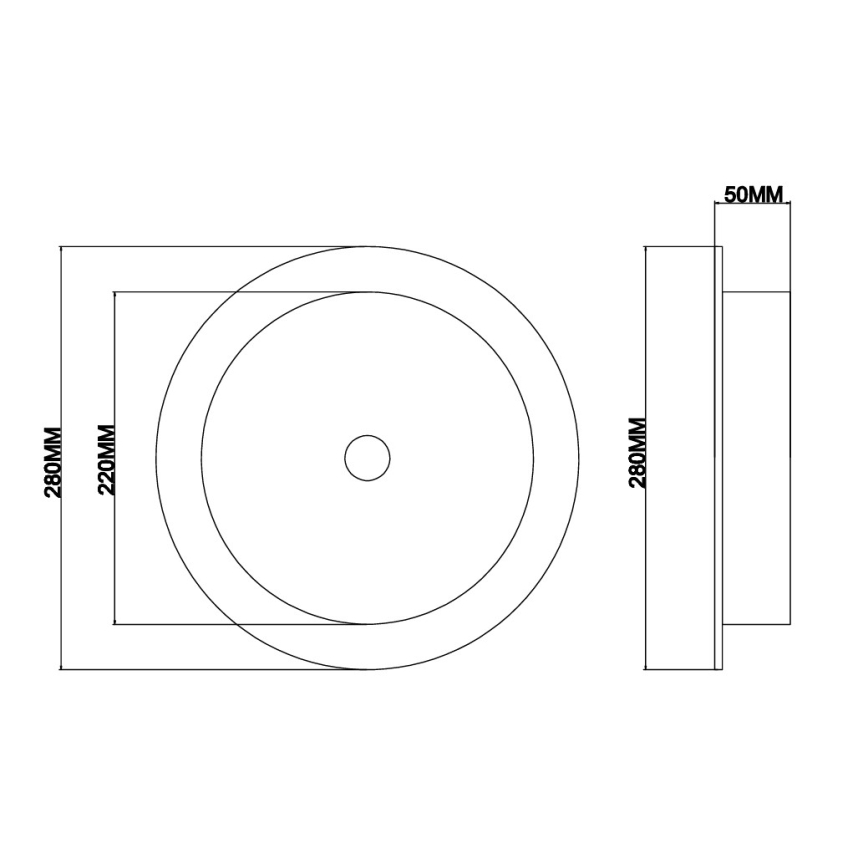 Ondaluce - Applique LED JOKEY LED/10W/230V dorata/trasparente