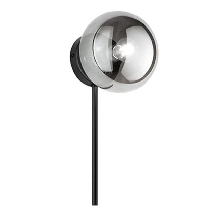 Ondaluce - Applique murale JEWEL 1xE14/10W/230V noir / noir fumé