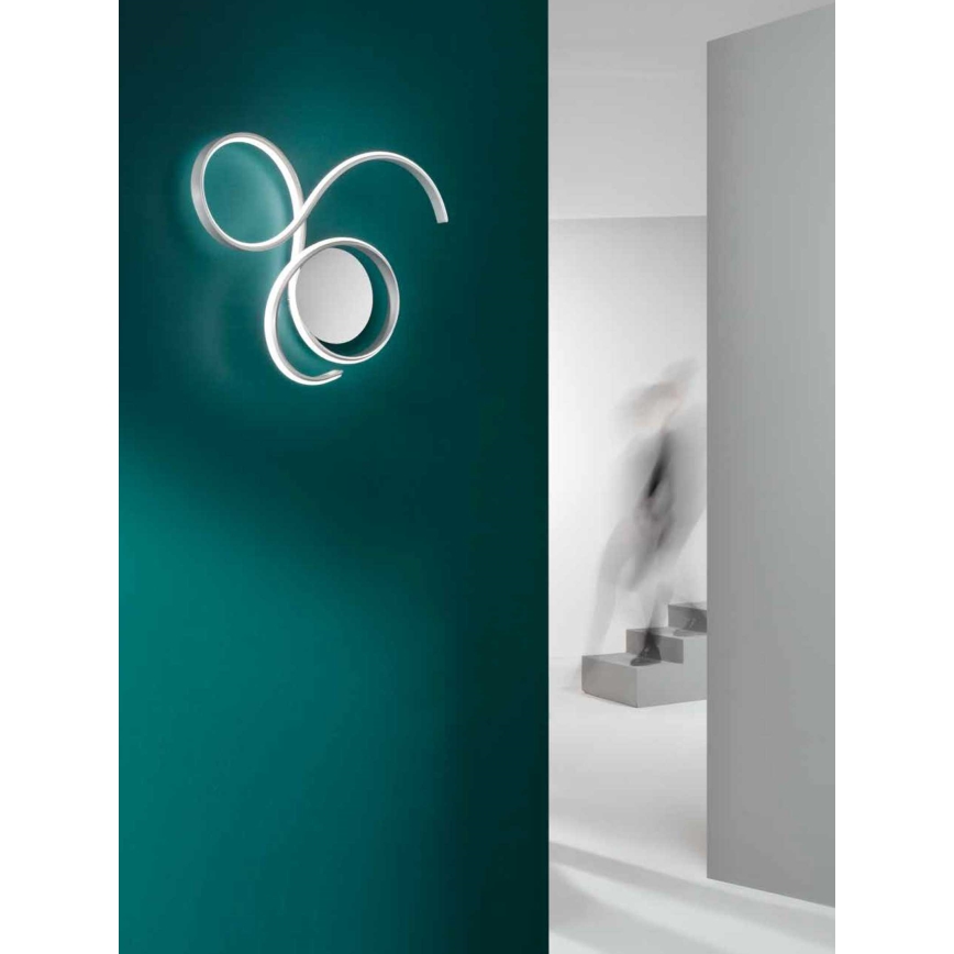 Ondaluce - Applique murale LED dimmable TWIST LED/57W/230V blanche