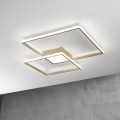 Ondaluce - Dimmbare LED-Deckenleuchte DOWEL LED/46W/230V 55x55 cm Gold