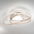Ondaluce - Dimmbare LED-Deckenleuchte ROSE LED/80W/230V 71x76 cm goldfarben