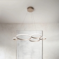 Ondaluce - Dimmbare LED-Kronleuchte mit Seilabhängung POIS LED/60W/230V goldfarben