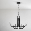 Ondaluce - Dimmbare LED-Pendelleuchte an Kabel NOUVEAU LED/35W/230V Ø 78 cm schwarz