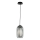 Ondaluce - Hängeleuchte mit Kabel BONNIE 1xE27/15W/230V Ø 15,5 cm schwarz/rauchschwarz