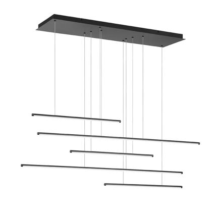 Ondaluce - Lampada a sospensione dimmerabile su cavo GENIUS LED/72W/230V nero