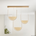 Ondaluce - Lampada a sospensione dimmerabile su cavo LOTUS LED/70W/230V dorata