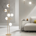 Ondaluce - Lampadaire JEWEL 6xE14/10W/230V doré/blanc