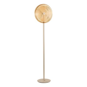 Ondaluce - Lampadaire sur pied LED dimmable JOKEY LED/15W/230V doré/beige fumé