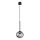 Ondaluce - Lampadario a cavo JEWEL 1xE14/10W/230V Ø 17 cm nero/nero fumé