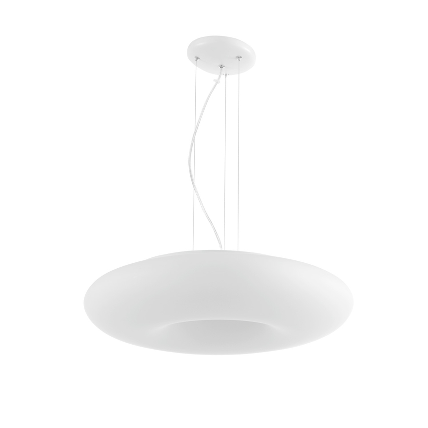 Ondaluce - Lampadario a sospensione con cavo DODI 2xE27/15W/230V Ø 53 cm bianco