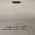 Ondaluce - Lampadario dimmerabile a sospensione su cavo MOVIDA LED/114W/230V nero