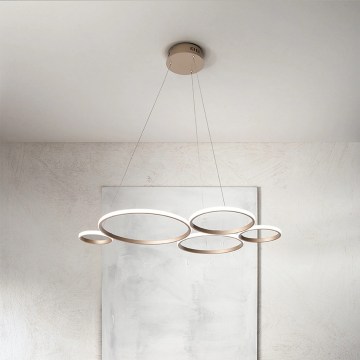Ondaluce - Lampadario LED dimmerabile a cavo POIS LED/60W/230V dorato