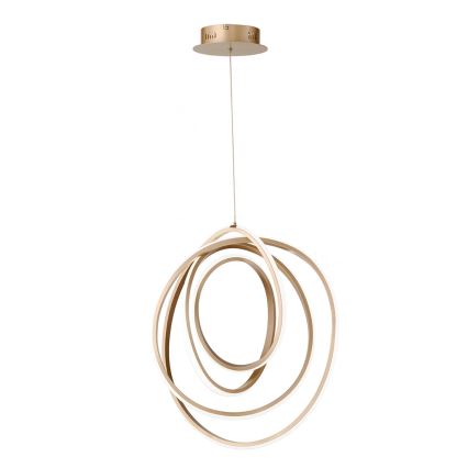 Ondaluce - Lampadario LED dimmerabile a sospensione con cavo GOLDEN LED/50W/230V Ø 50 cm dorato