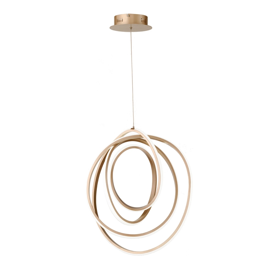 Ondaluce - Lampadario LED dimmerabile a sospensione con cavo GOLDEN LED/50W/230V Ø 50 cm dorato