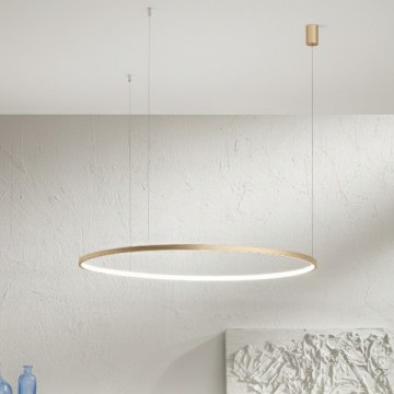 Ondaluce - Lampadario LED dimmerabile su cavo SOEL LED/47W/230V Ø 100 cm dorato