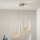 Ondaluce - Lampadario sospeso dimmerabile con cavo LOTUS LED/55W/230V dorato