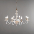 Ondaluce - Lampadario sospeso PAGANINI 6xE14/10W/230V Ø 70 cm oro/trasparente