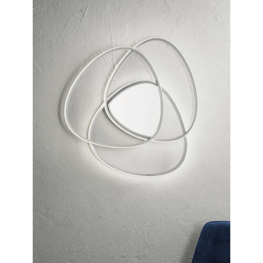 Ondaluce - LED-dimmbare Deckenleuchte ROSE LED/60W/230V 50x54 cm silber