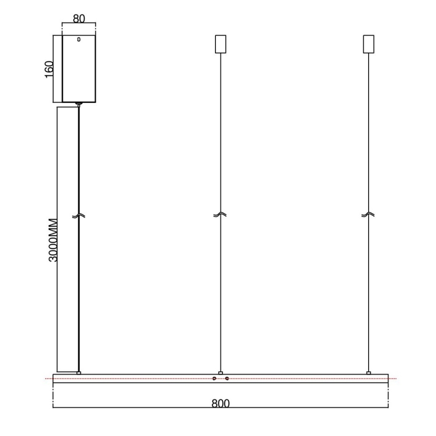 Ondaluce - LED-dimmbare Hängeleuchte mit Kabelaufhängung SOEL LED/38W/230V Ø 80 cm goldfarben