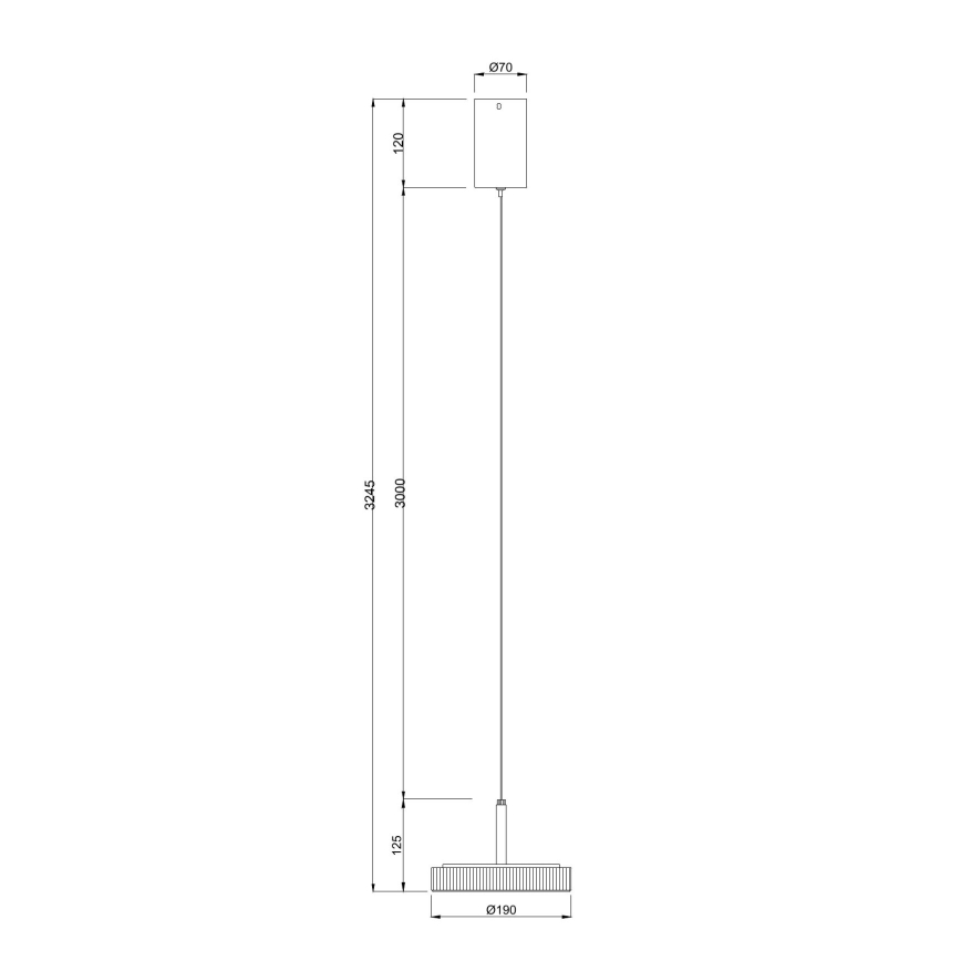 Ondaluce - LED-Pendelleuchte NINA LED/20W/230V mit Kabel Ø 19 cm, goldfarben