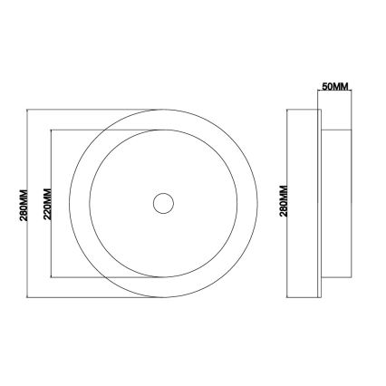 Ondaluce - LED-Wandleuchte JOKEY LED/10W/230V Gold/Transparent