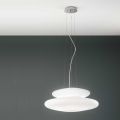 Ondaluce - Pendelleuchte an Kabel PAGODA 3xE27/15W/230V + 2xE27/15W Ø 50 cm weiß