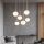 Ondaluce - Pendelleuchte JEWEL 6xE14/10W/230V Ø 55 cm gold/weiß