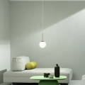Ondaluce - Pendelleuchte JEWEL an Kabel 1xE14/10W/230V Ø 17 cm gold/weiß