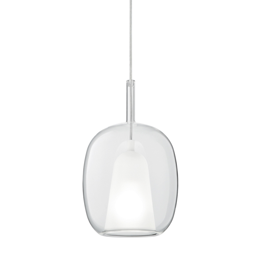 Ondaluce - Pendelleuchte mit Kabel THELMA 3xE27/15W/230V Ø 19,5 cm gold/klarglas