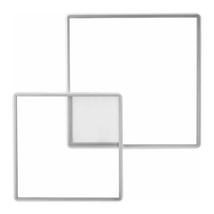 Ondaluce - Plafoniera dimmerabile a LED DOWEL LED/60W/230V 75x75 cm argento