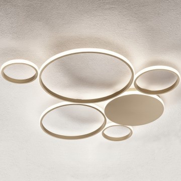 Ondaluce - Plafoniera LED dimmerabile POIS LED/68W/230V dorata