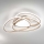Ondaluce - Plafoniera LED dimmerabile ROSE LED/80W/230V 71x76 cm oro