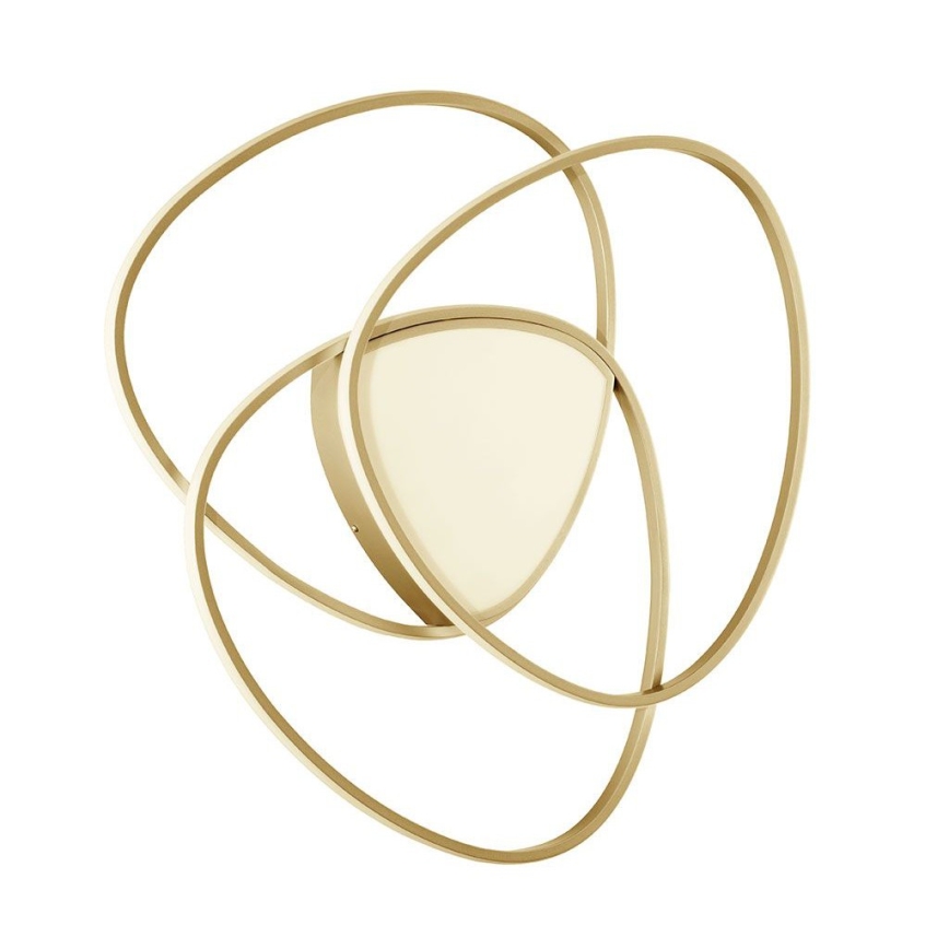 Ondaluce - Plafoniera LED dimmerabile ROSE LED/80W/230V 71x76 cm oro