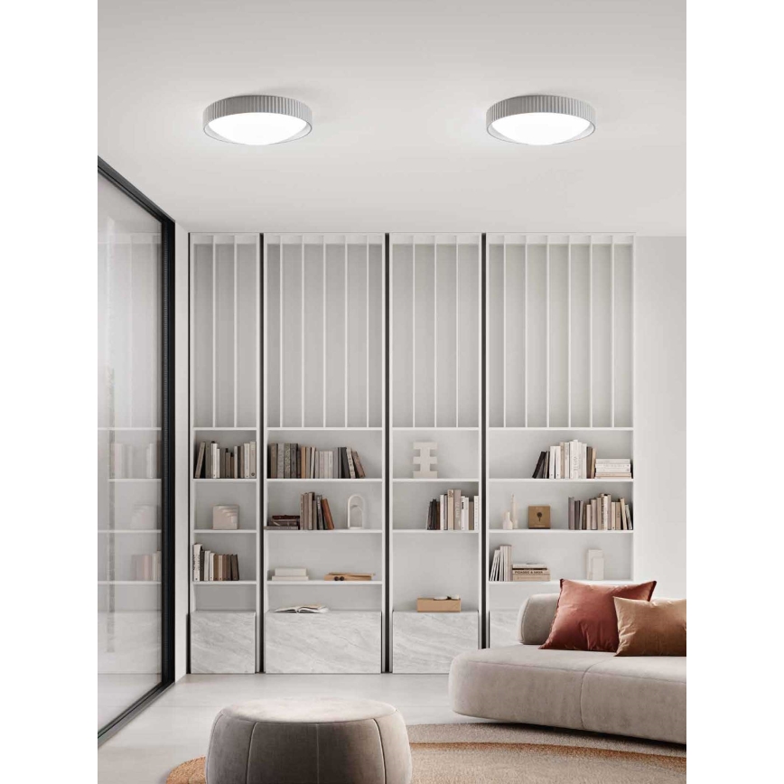 Ondaluce - Plafonnier LED CONCRETE LED/20W/230V Ø 41 cm béton/gris