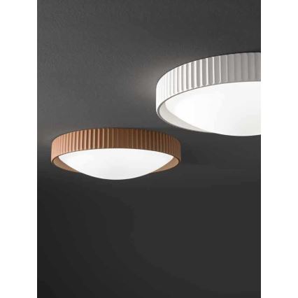 Ondaluce - Plafonnier LED CONCRETE LED/20W/230V Ø 41 cm béton/marron