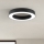 Ondaluce - Plafonnier LED dimmable GLOBUS LED/80W/230V 3000/4000K Ø 100 cm noir