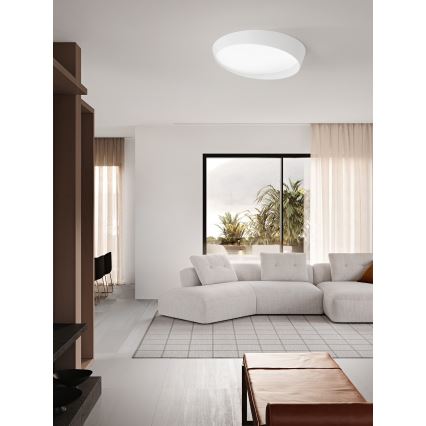 Ondaluce - Plafonnier LED dimmable HALF LED/25W/230V 3000/4000K Ø 38,5 cm blanc