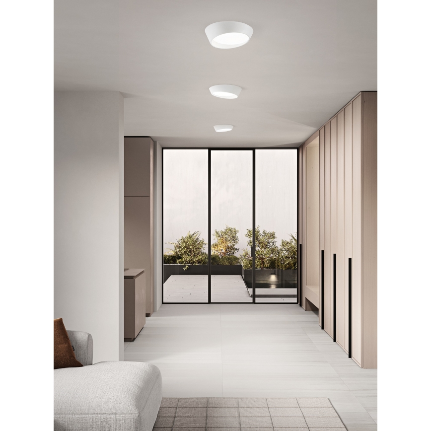 Ondaluce - Plafonnier LED dimmable HALF LED/25W/230V 3000/4000K Ø 38,5 cm blanc