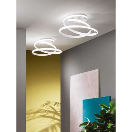 Ondaluce - Plafonnier LED dimmable VUELTA LED/37W/230V Ø 55 cm blanc