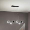 Ondaluce - Suspension à câble MONILE 6xE14/10W/230V noir/noir fumé