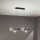 Ondaluce - Suspension à câble MONILE 6xE14/10W/230V noir/noir fumé