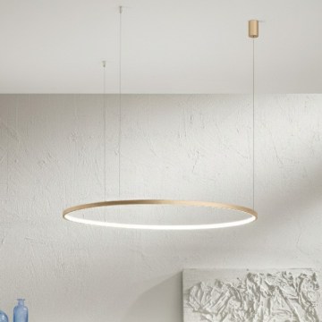 Ondaluce - Suspension LED à intensité variable sur câble SOEL LED/28W/230V Ø 60 cm, dorée