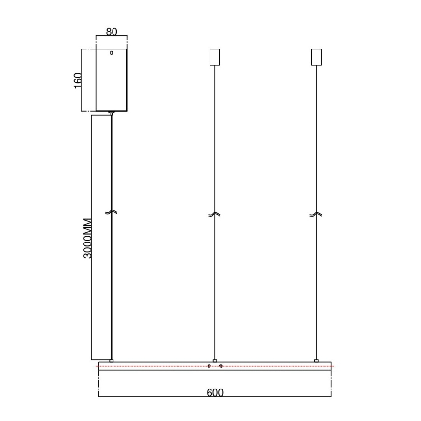 Ondaluce - Suspension LED à intensité variable sur câble SOEL LED/28W/230V Ø 60 cm, dorée